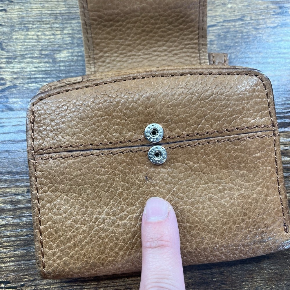 Brown Fossil Long Live Vintage 1954 Small Wallet Cow Hide Leather - Picture 2 of 11